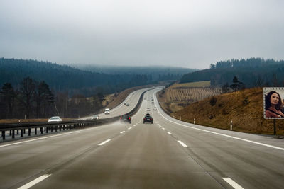 Highway against sky