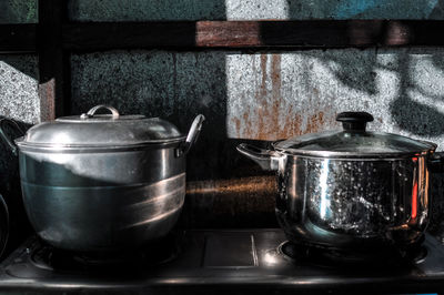 Close-up of tea in kitchen at home