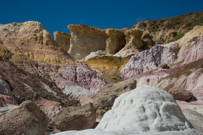 Rock formations on mountain