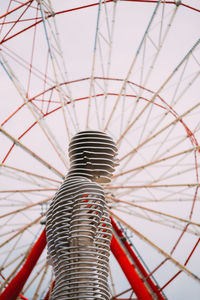 Low angle view of spiral staircase