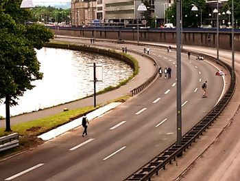 View of city street