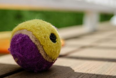 Close-up of food on table
