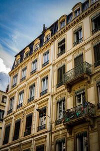 Building front in lyon, france