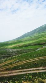 Scenic view of landscape against sky