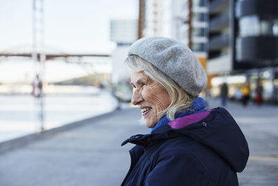 Senior woman looking away