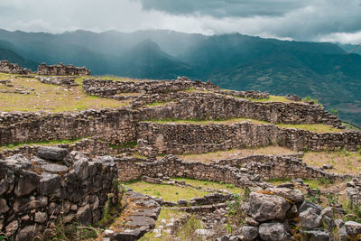 Part of kuelap in peru chachapoyas