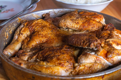 Close-up of food in plate