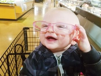 Close-up portrait of boy