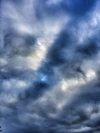 Low angle view of storm clouds in sky