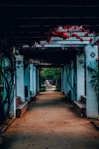 Empty entrance of building