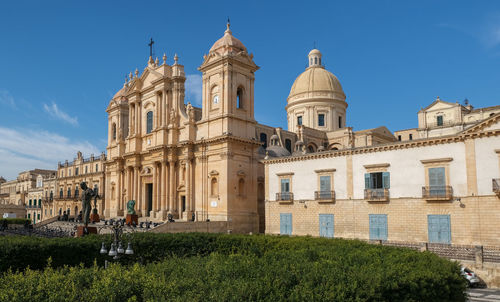 Low angle view of building against sky