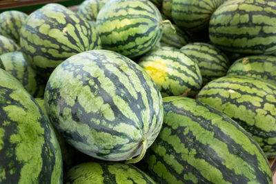 Full frame shot of fruits for sale in market