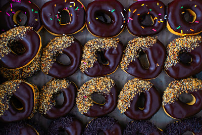 Full frame shot of chocolate cake