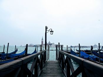 View of pier over sea