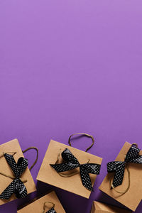 High angle view of heart shape on table