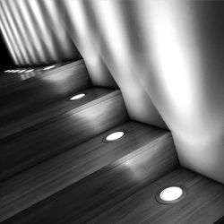Close-up of illuminated table at home