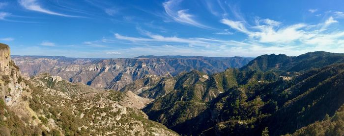 Panoramic view of landscape against sky