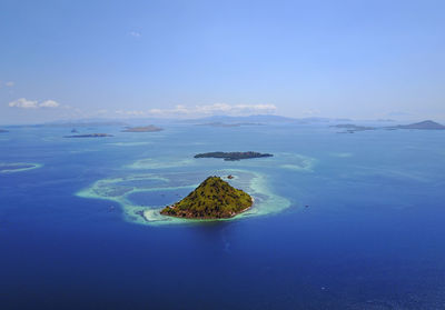 Aerial view of flores iand, indonesia