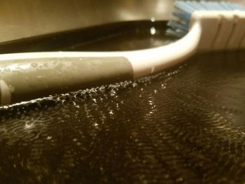 Close-up of water in kitchen