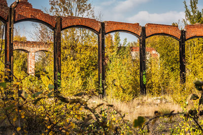 Lost place - bridge against sky