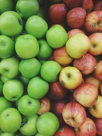 Full frame shot of apples