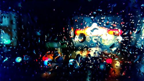Full frame shot of illuminated lights