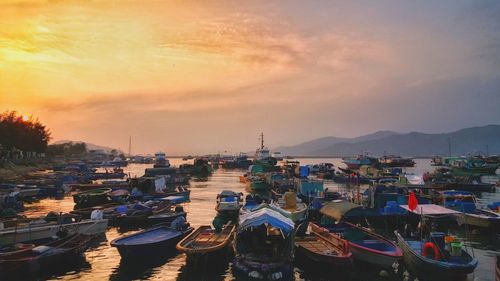 View of cityscape at night