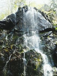 Scenic view of waterfall