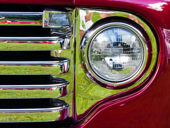 Close-up of vintage car