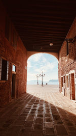  view from a tunnel on a sunny day 