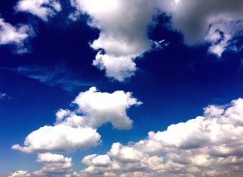 Low angle view of cloudy sky