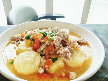 Close-up of food in bowl