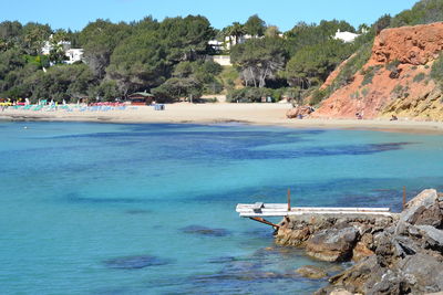 Scenic view of calm sea