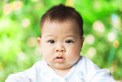 Portrait of cute baby