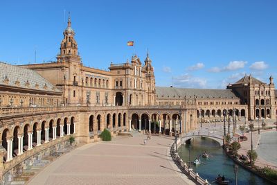 View of historic building against sky