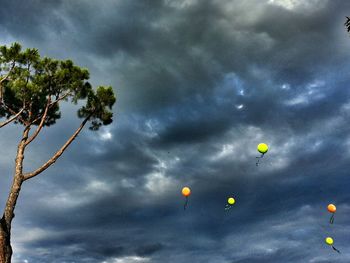 Low angle view of cloudy sky