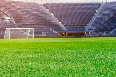 Full frame shot of soccer field