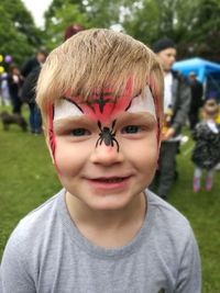 Portrait of boy smiling