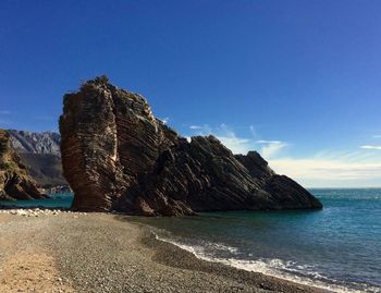 Rock formations at seaside