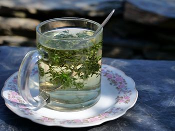 Close-up of drink on table