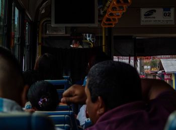 Group of people in bus