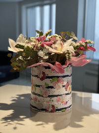 Close-up of potted plant on table