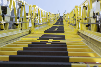 View of yellow staircase