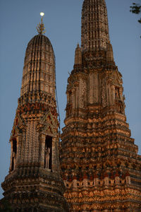 Low angle view of temple against clear sky