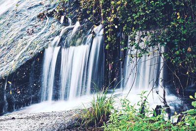 River flowing through rocks