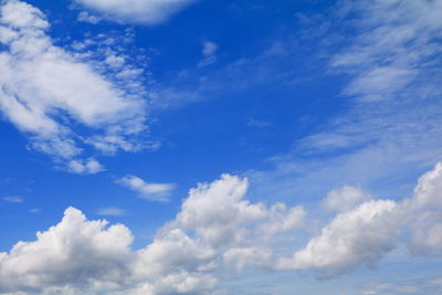 Low angle view of clouds in sky