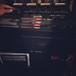 Close-up of text on wall