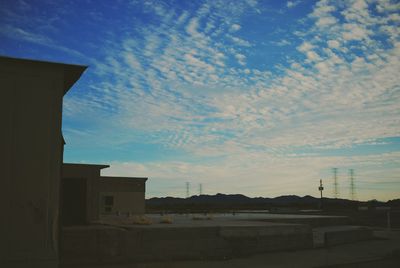 Built structure against cloudy sky