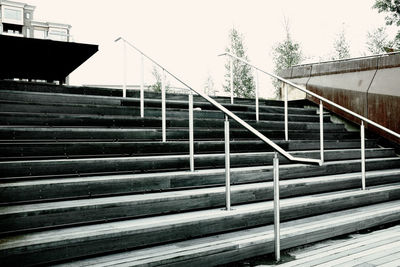 View of stairs against the sky