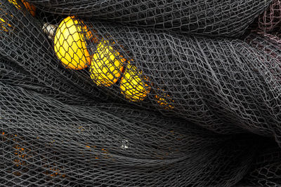 Full frame shot of fishing net